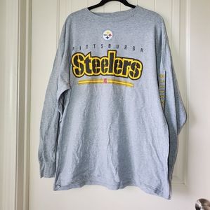Pittsburgh Steelers gray long sleeve shirt in size xl
